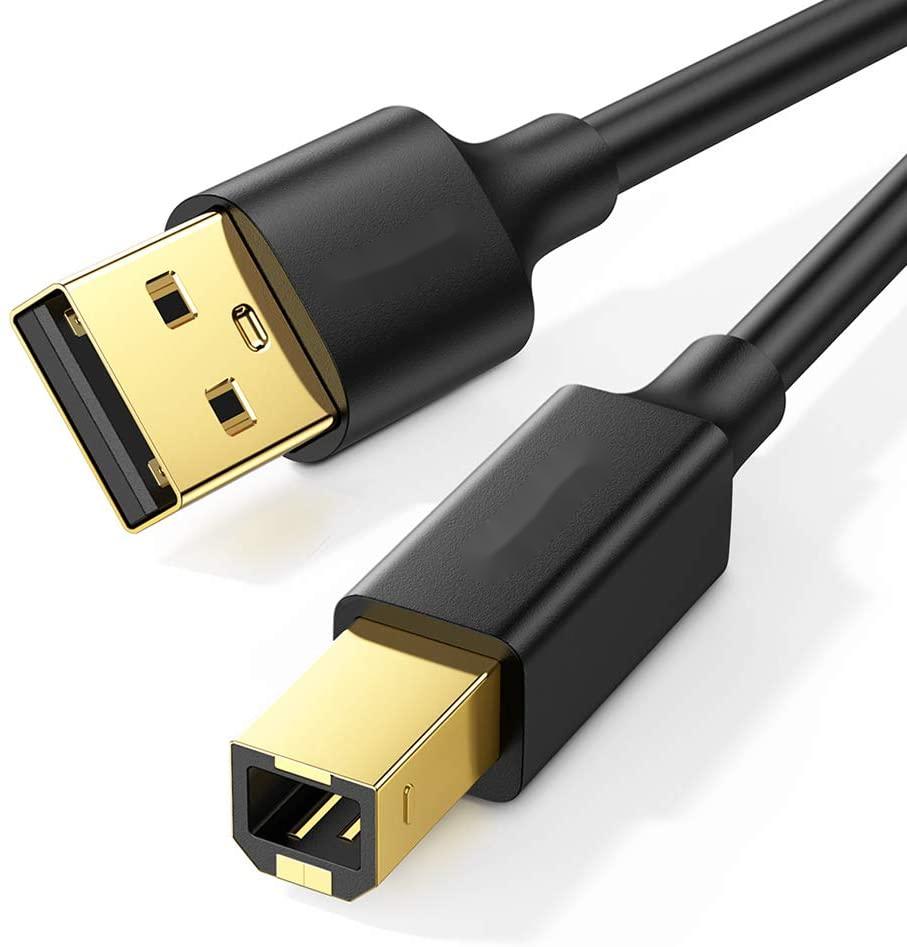 USB2.0 كبل كبل USB نوع A ذكر إلى ذكر B مطلية بالذهب OEM